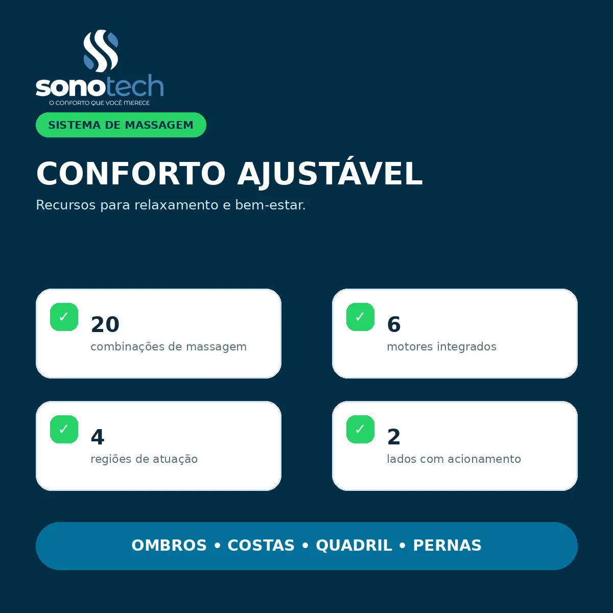 Vibromassagem da Linha Cromos