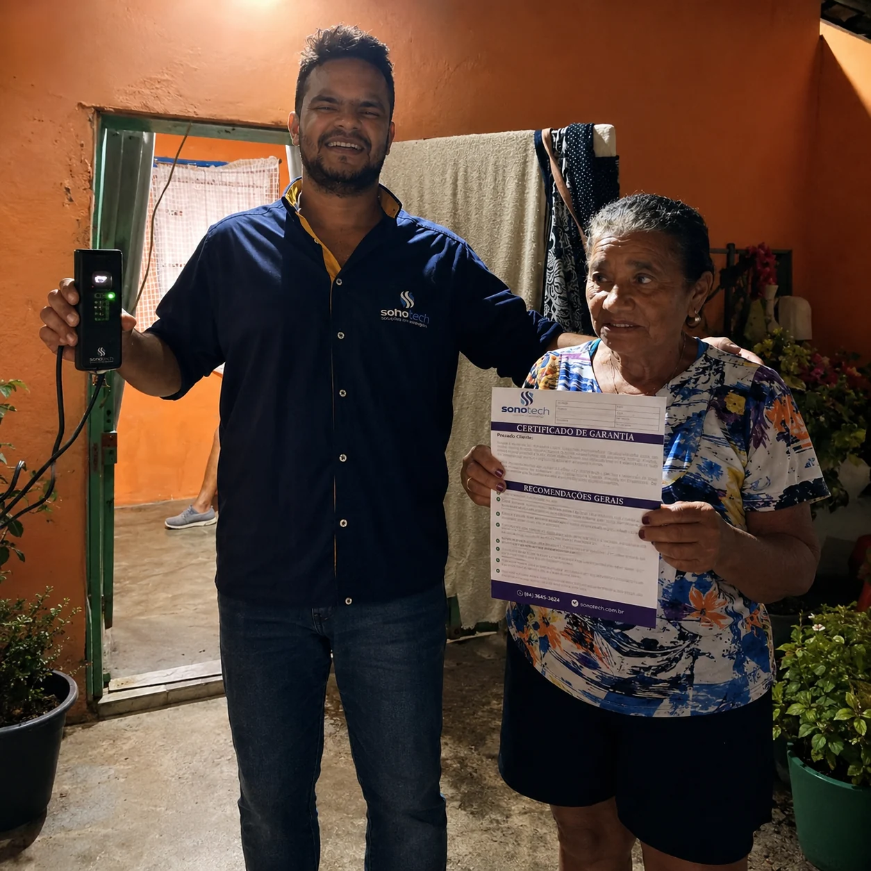 Cena acolhedora com atendimento SonoTech em Almenara