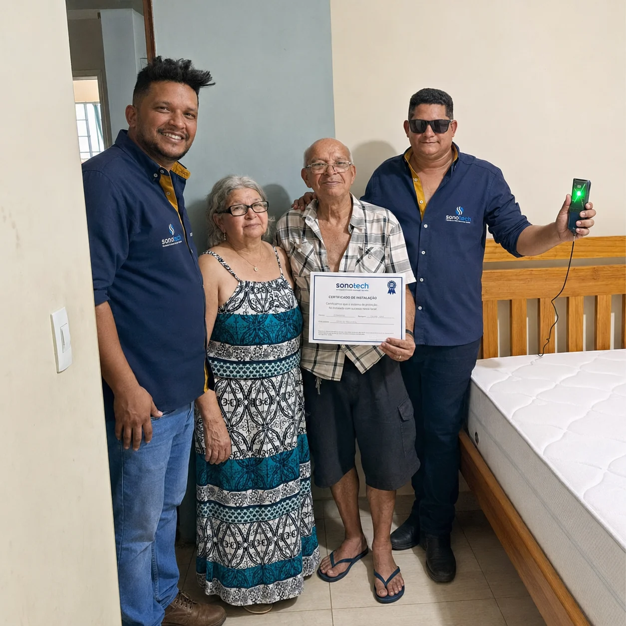Entrega de certificado em ambiente acolhedor