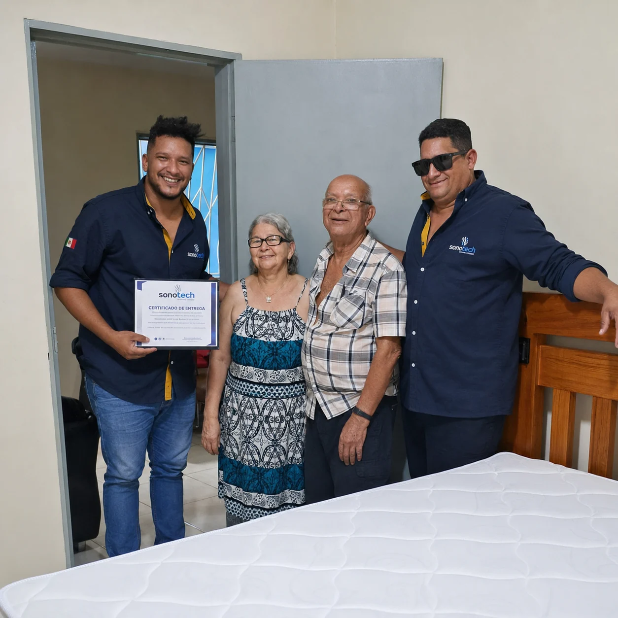 Entrega com sorriso e amizade em Almenara